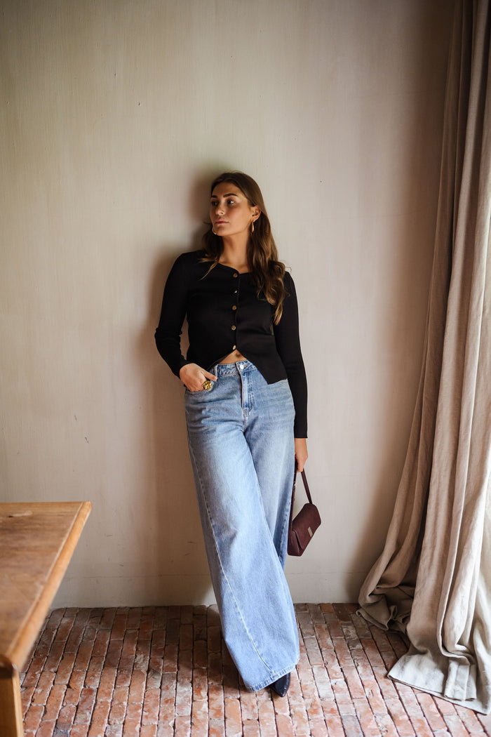 Blue Guetta jeans pocket detail