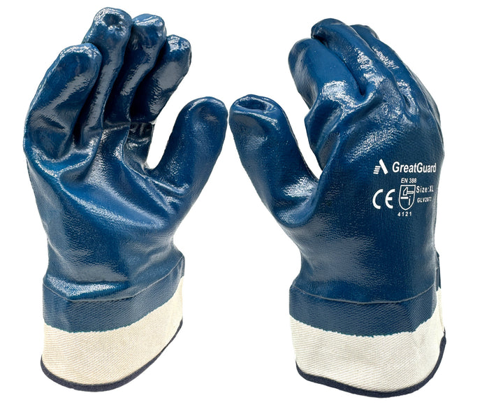 Blue Knight Fully Coated Nitrile Fluid Repel Glove