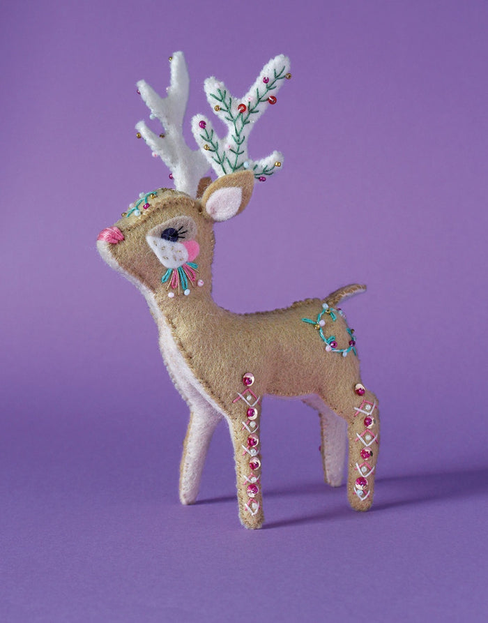 Bobbin the Deer / Reindeer Ornament Embroidery Pattern Booklet, Sewyeah