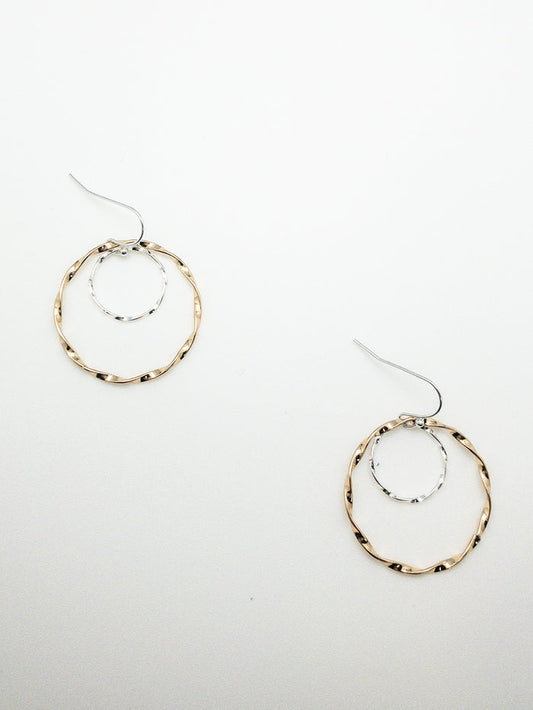 Bonnie earrings mixed metal