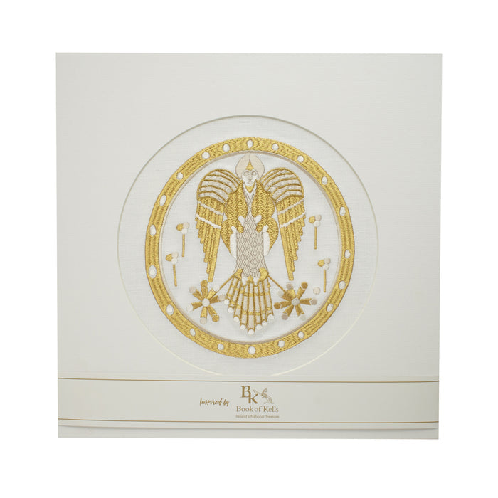 Book of Kells Irish Linen Angelus White