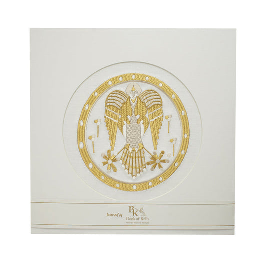 Book of Kells Irish Linen Angelus White