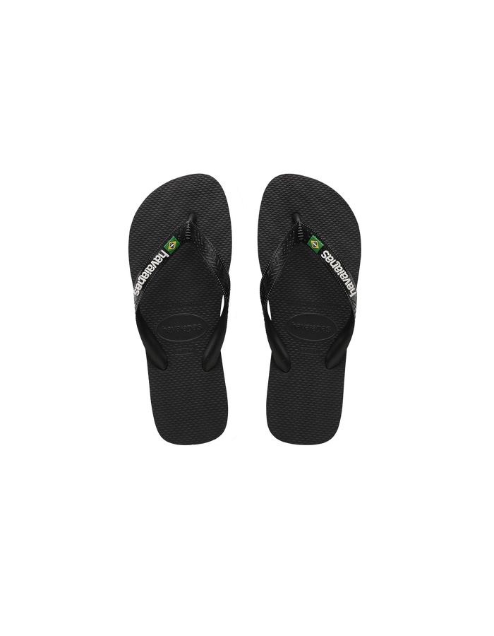 BRAZIL FLIP FLOPS BLACK