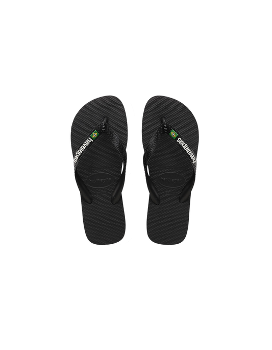 BRAZIL FLIP FLOPS BLACK
