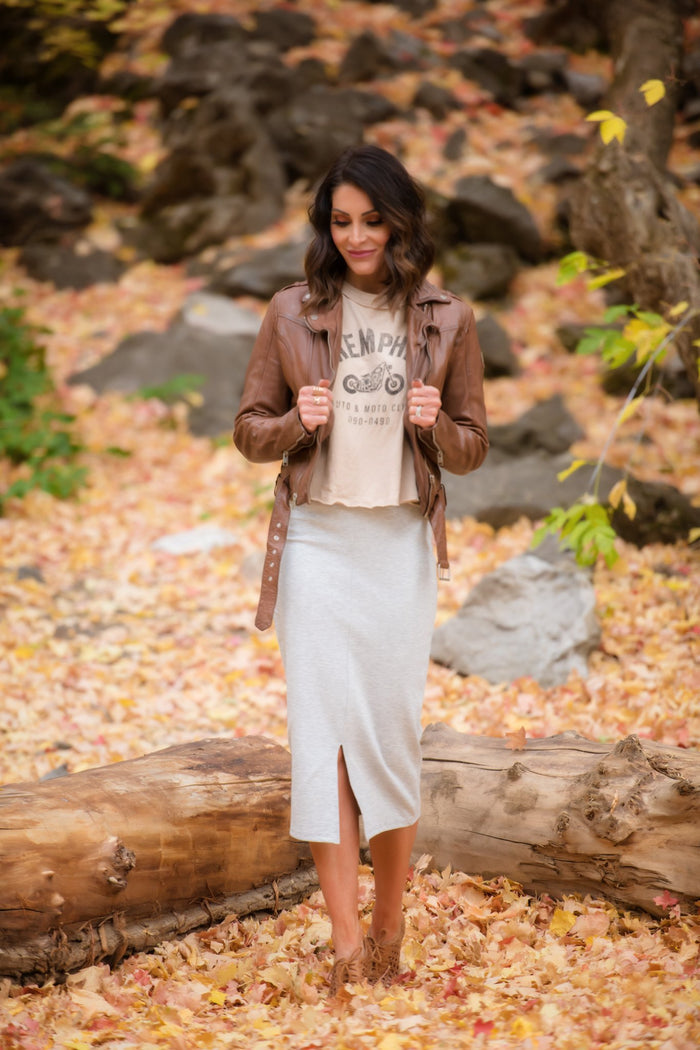 Brigitte Brianna Skyline Skirt - SexyModest Boutique