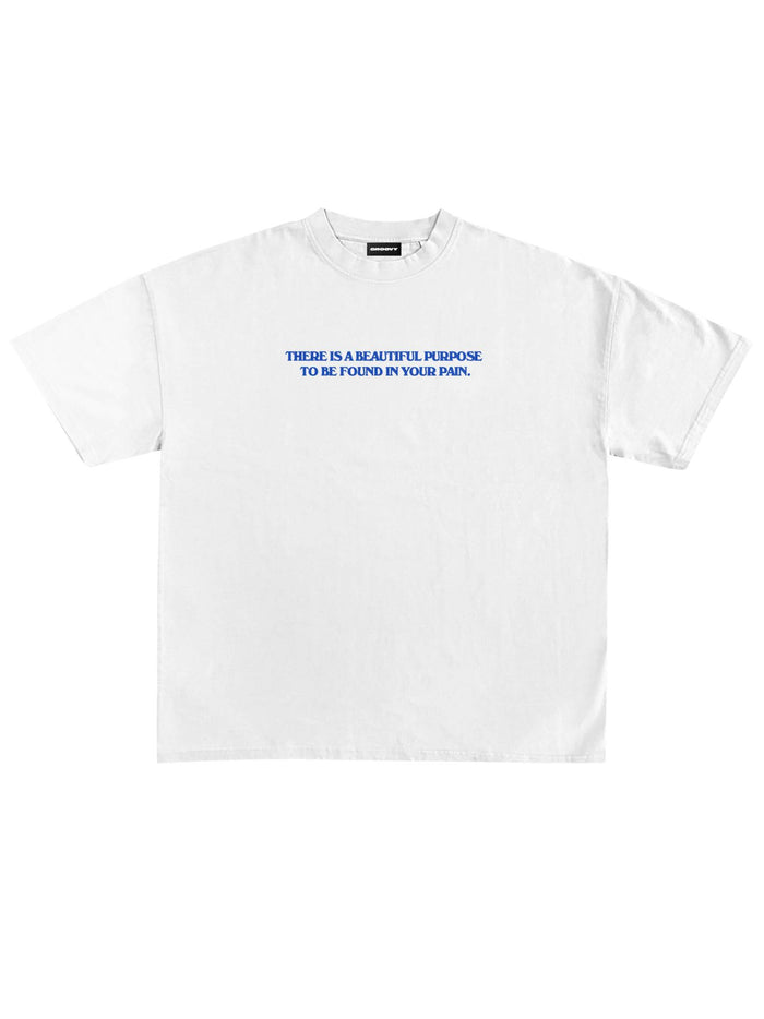 Burning Butterfly tee flat lay white graphic oversized Pakistan – GROOVY