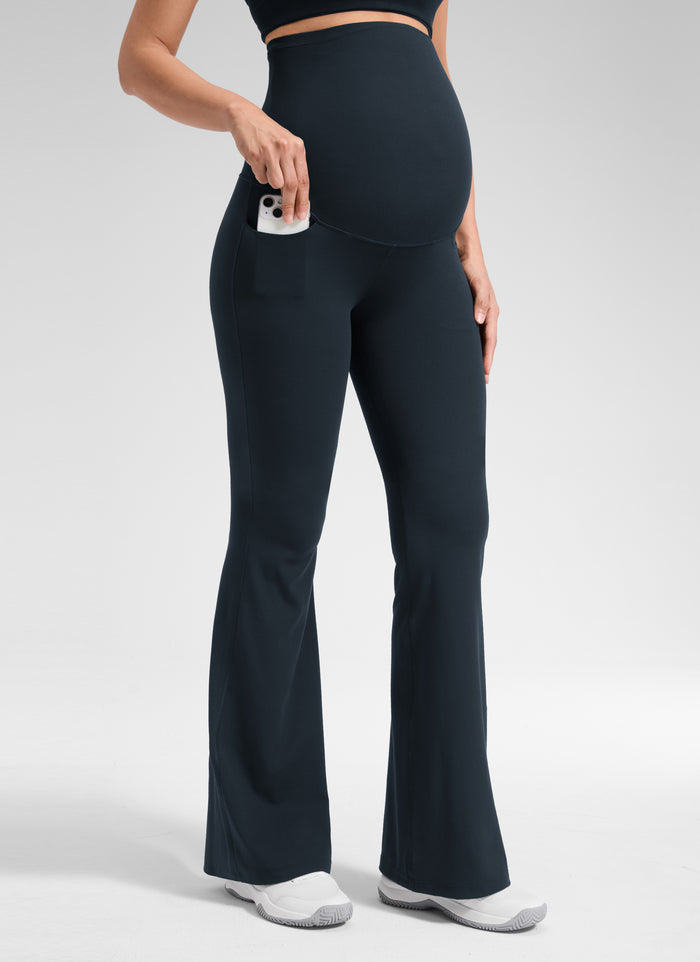 CRZ YOGA Women's Butterluxe Maternity High Rise Pocket Legging 29" True Navy