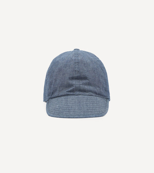 Câbleami Indigo 6oz Chambray Cotton Army Cap