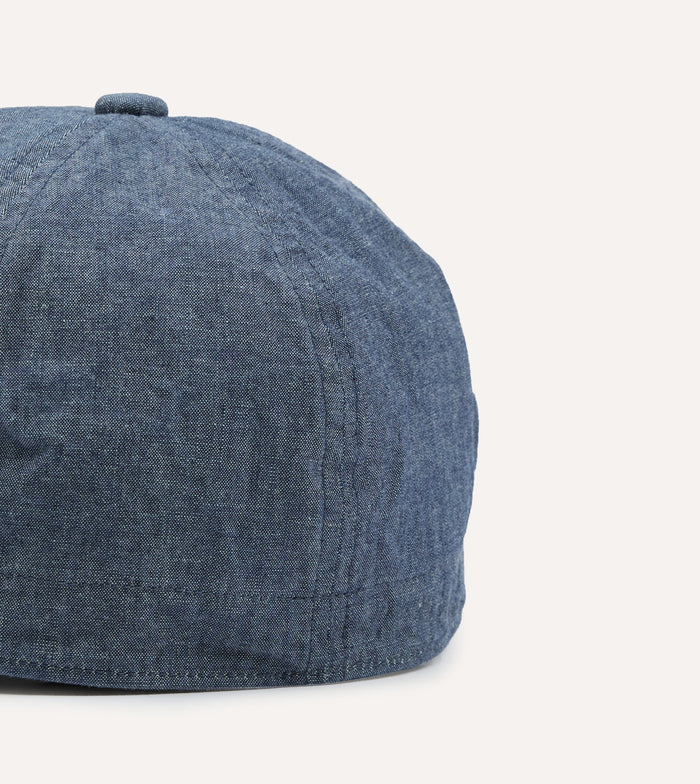 Câbleami Indigo 6oz Chambray Cotton Army Cap
