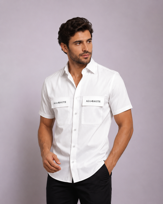 Camisa en algodón manga corta