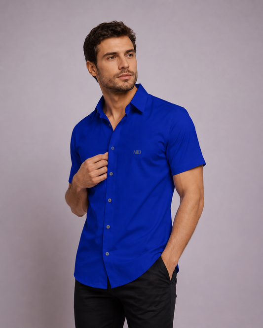 Camisa en algodón manga corta