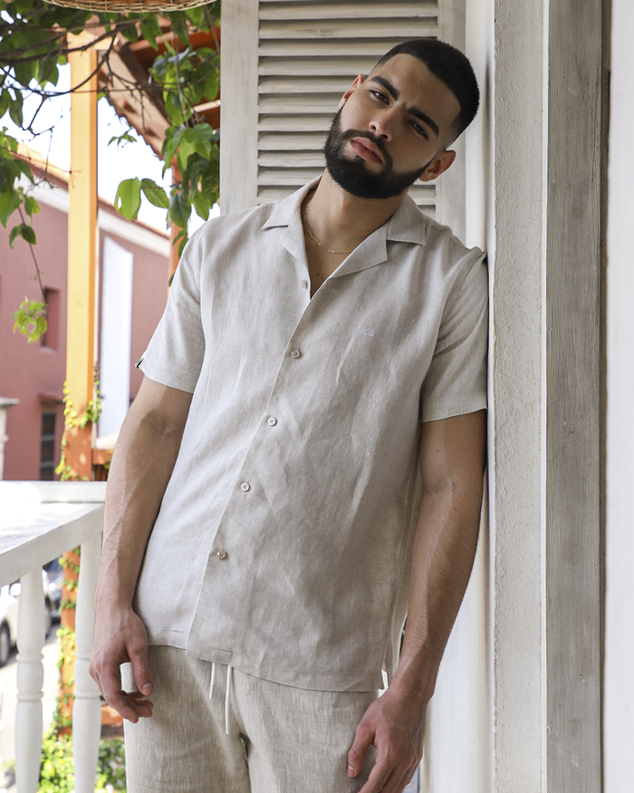 Camisa en lino Caribe