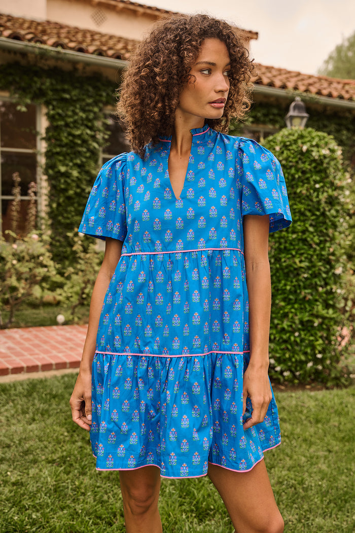 Candace Tiered Mini Dress Raidy Floral