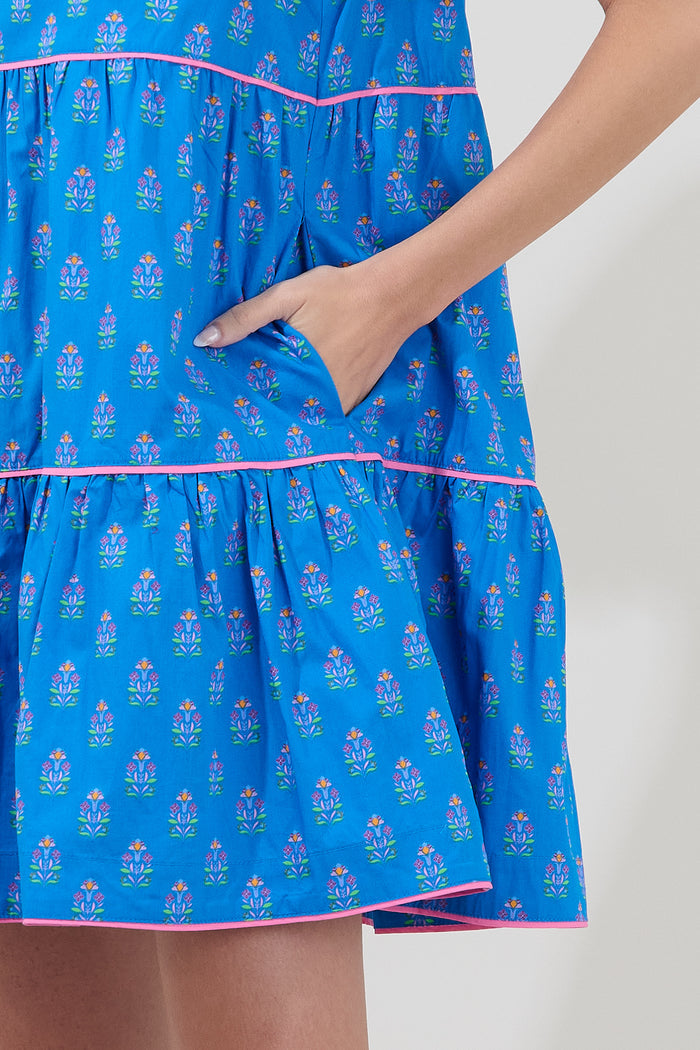 Candace Tiered Mini Dress Raidy Floral