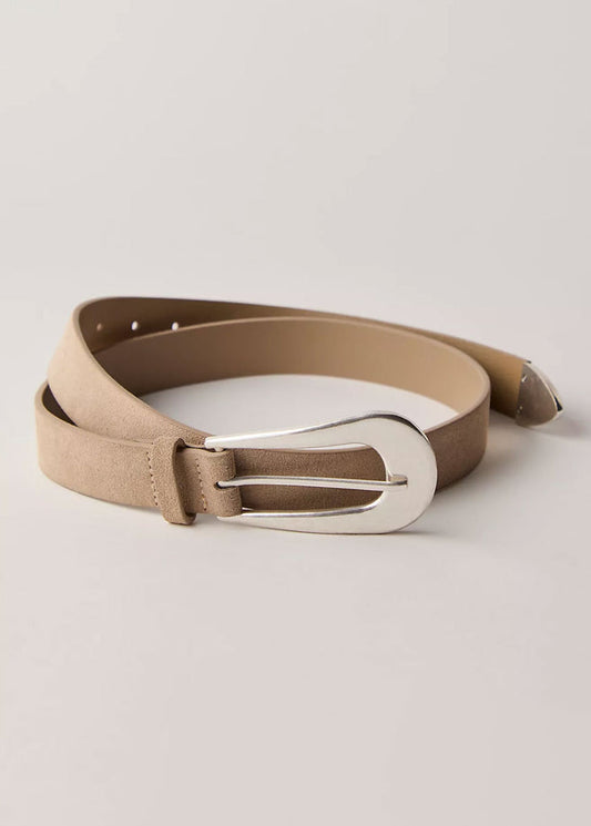 Cannon Suede Belt - Biscotti
