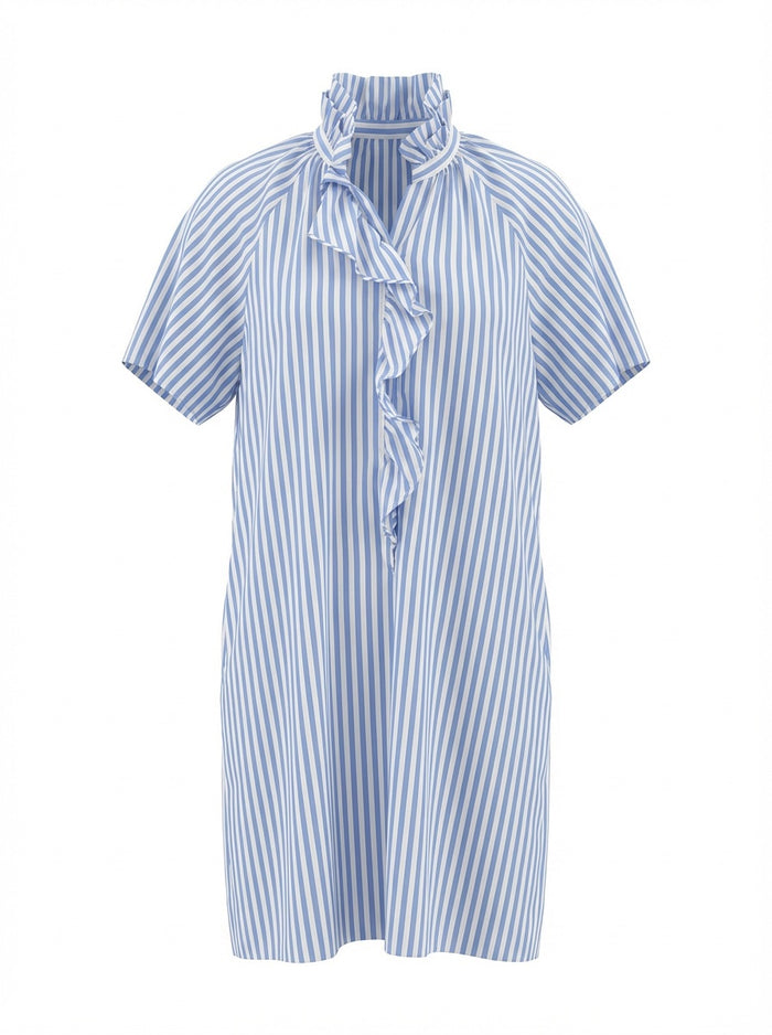Cape Cod Stripe Dress - Blue
