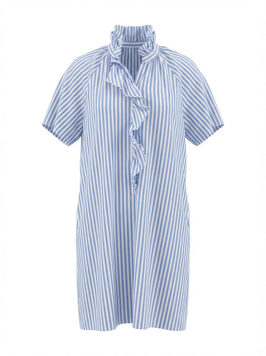 Cape Cod Stripe Dress - Blue