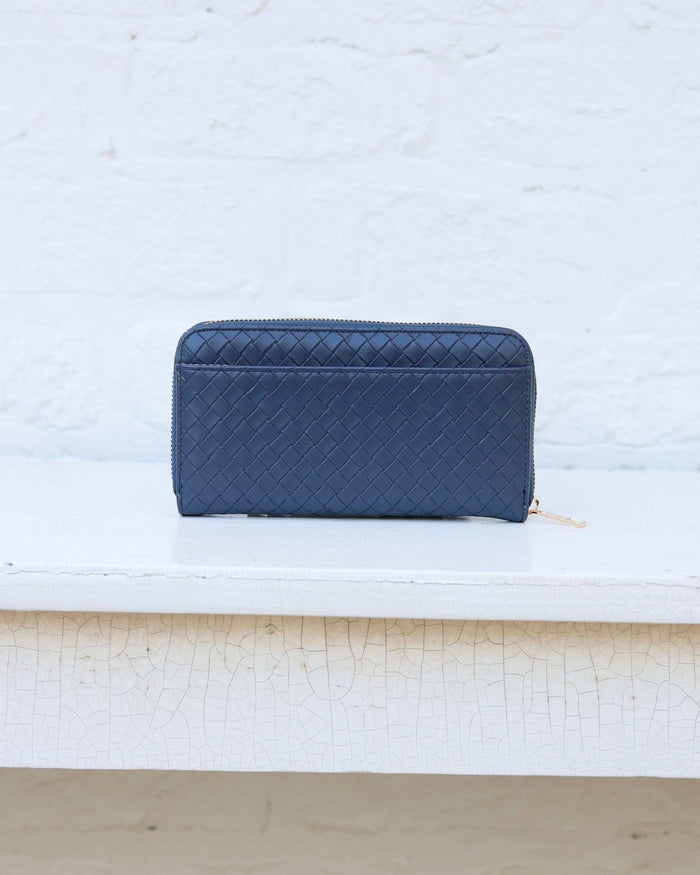 Caroline Hill - Penelope Wallet Woven - Navy