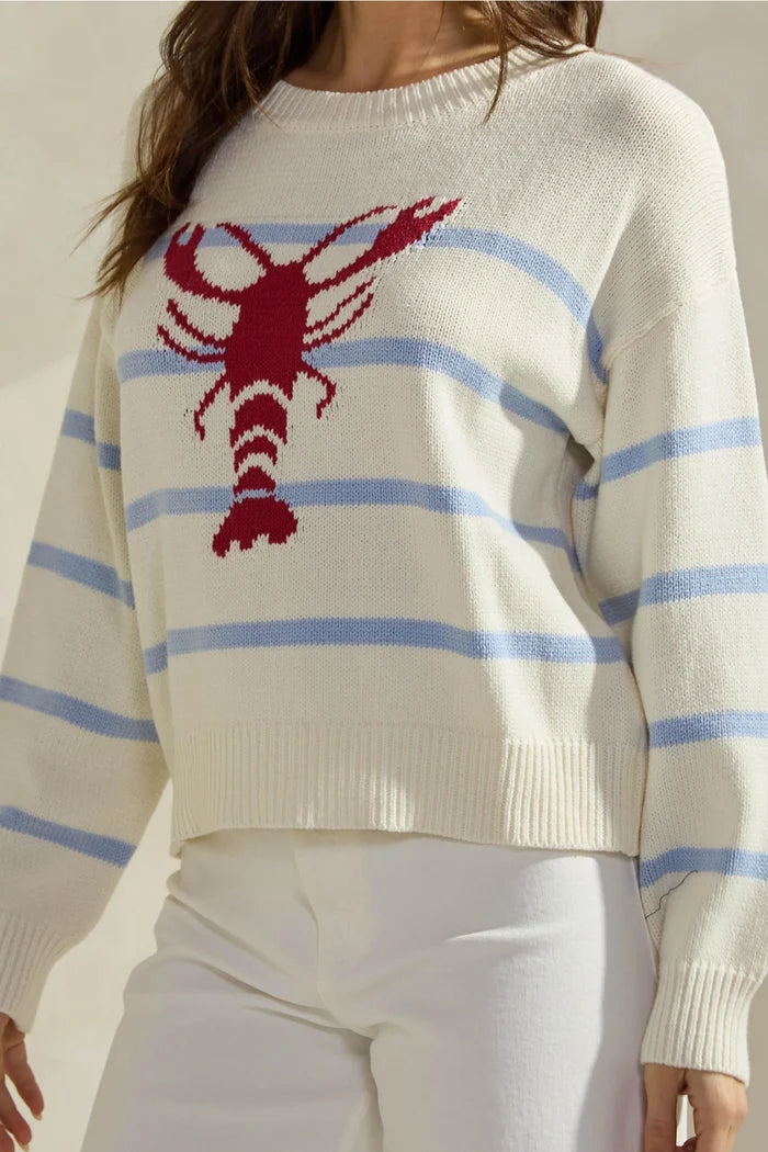Catch Of The Day Sweater - White