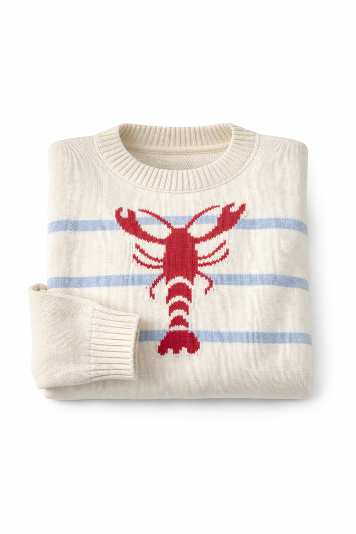 Catch Of The Day Sweater - White