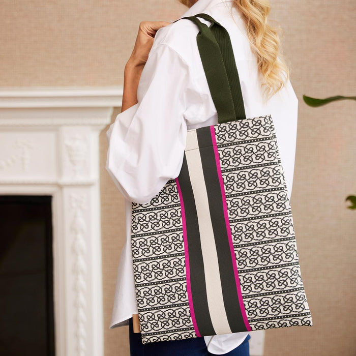 Celtic Knot Jacquard Tote Bag
