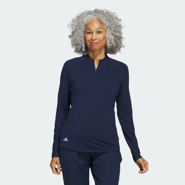 CHANDAIL GOLF ADIDAS ZIP FEMME