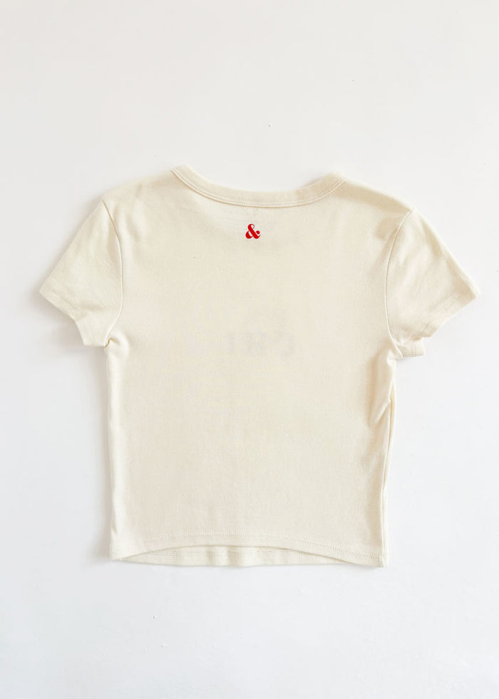 Chi Baseball Baby Tee - Natural