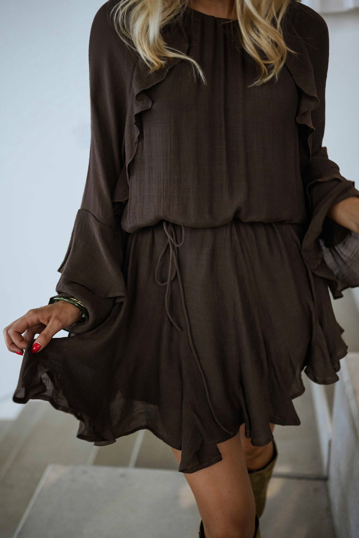 Chocolate Audrina Dress