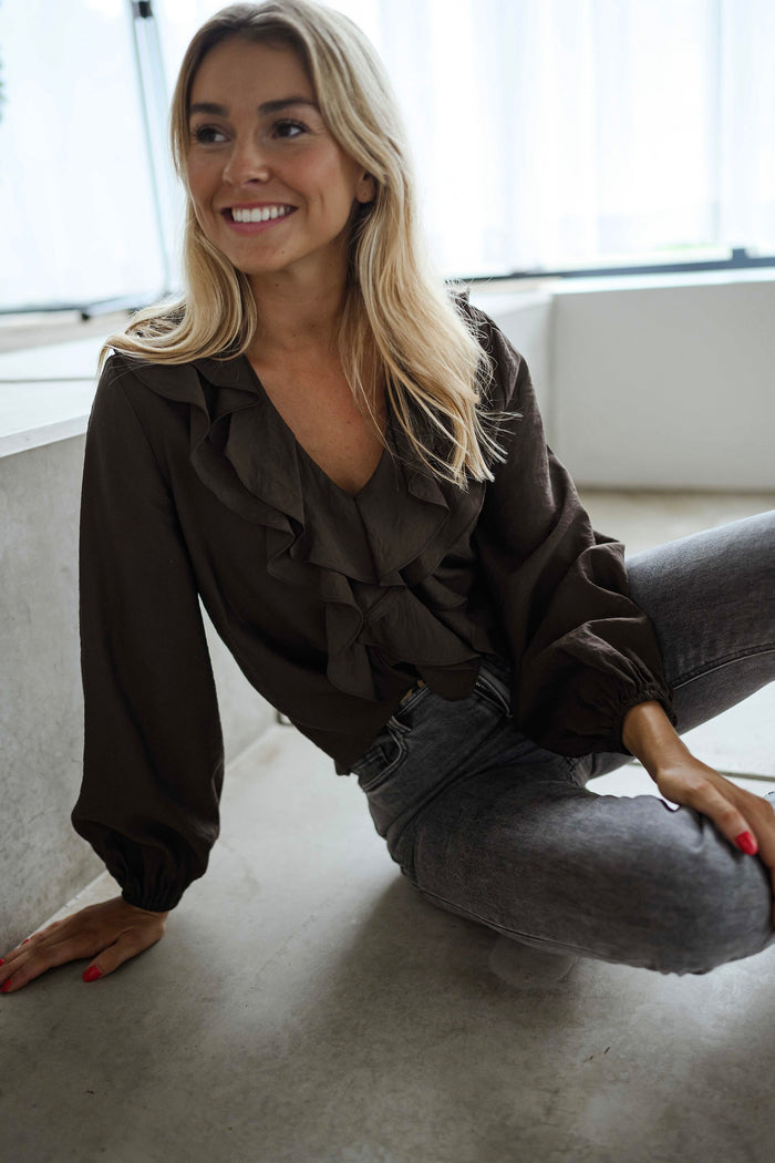 Chocolate Roxane Blouse