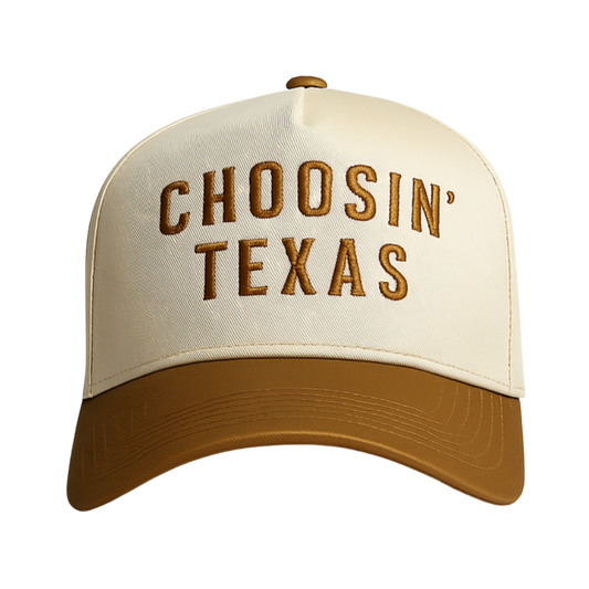 Choosin' Texas - Khaki and Brown Trucker Hat