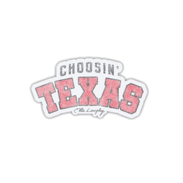 Choosin' Texas Sticker (Red)