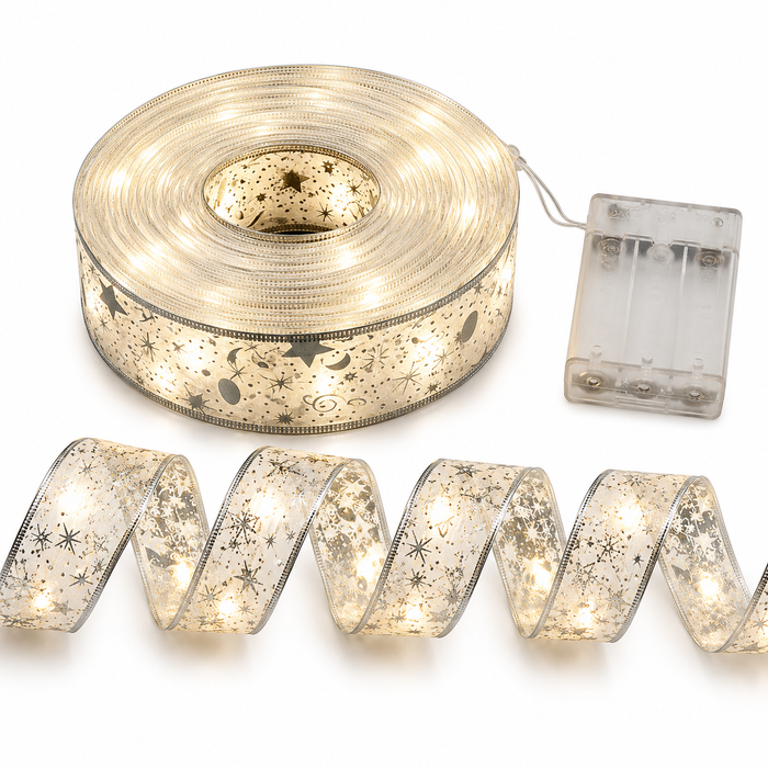 Silver - Warm White LEDs / 1m