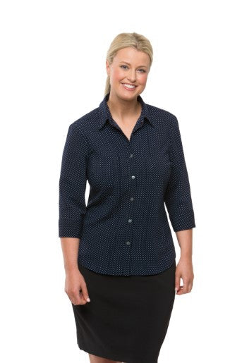 City Stretch Spot: 3/4 Sleeve Shirt 2172