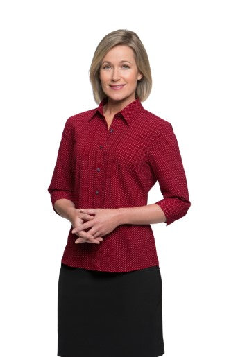 City Stretch Spot: 3/4 Sleeve Shirt 2172