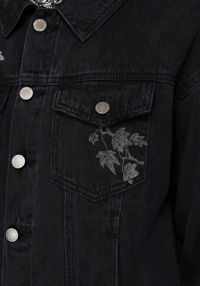 Cleo Phoenix Print Denim Jacket
