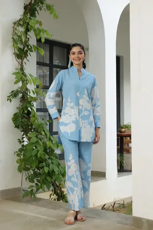 Cloud Light Cotton Co-ord Set