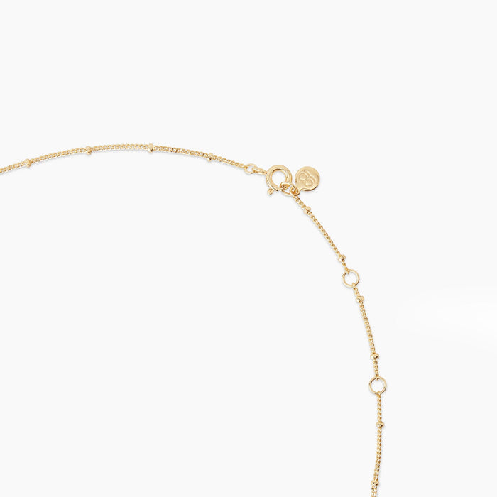 Compass Coin Necklace Gold
