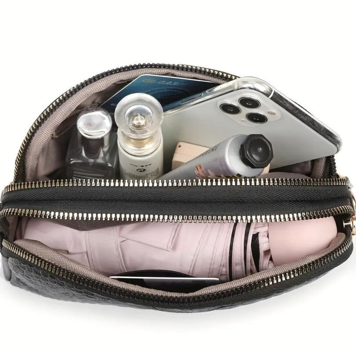 Cora | Belle mini sac à bandoulière en simili cuir avec motif crocodile