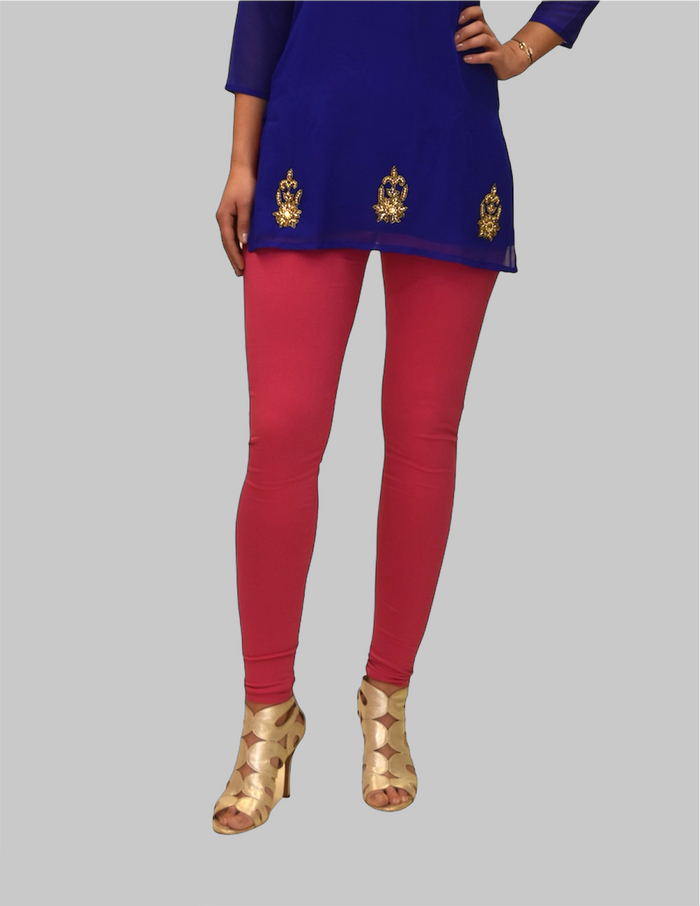 Cotton Ruby Pink Legging pants