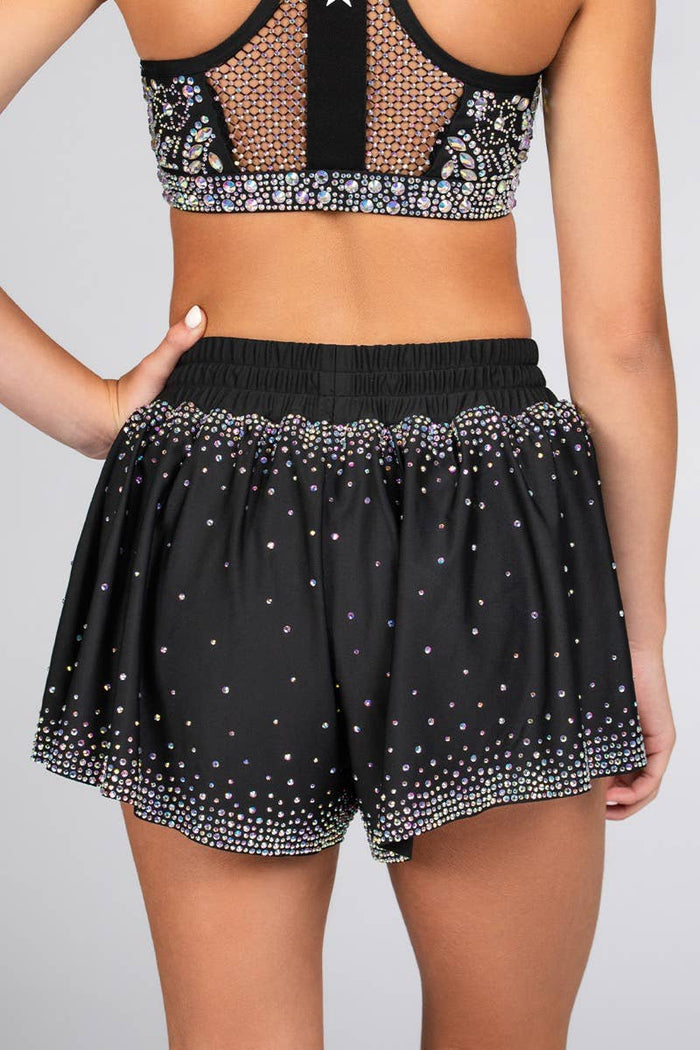 Crystal Couture Flowy Athletic Short - Special Order
