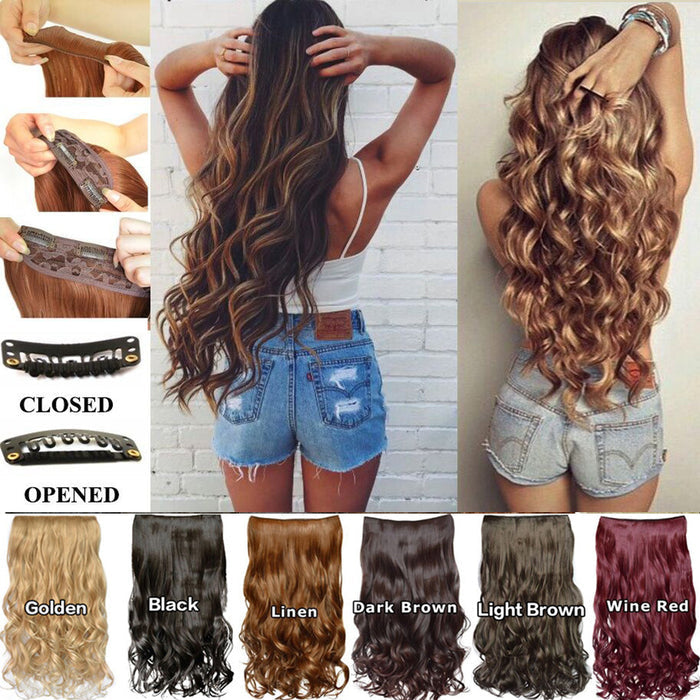 Curly Clip In Hair Extensions - Instant Volume Glam