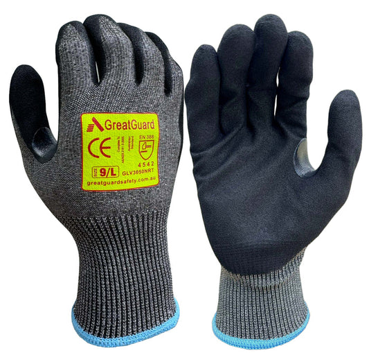 Cut 5 Nitrile Glove Superfoam Reinforced Thumb Crotch
