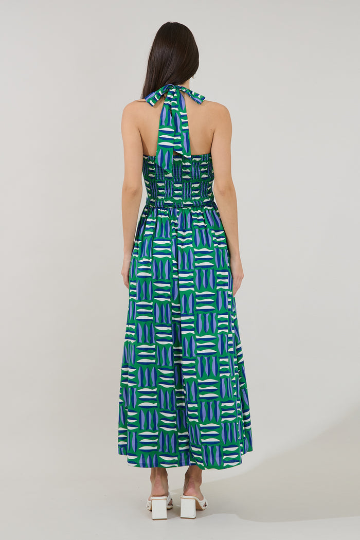 Daine Halter Neck Maxi Dress Marlin