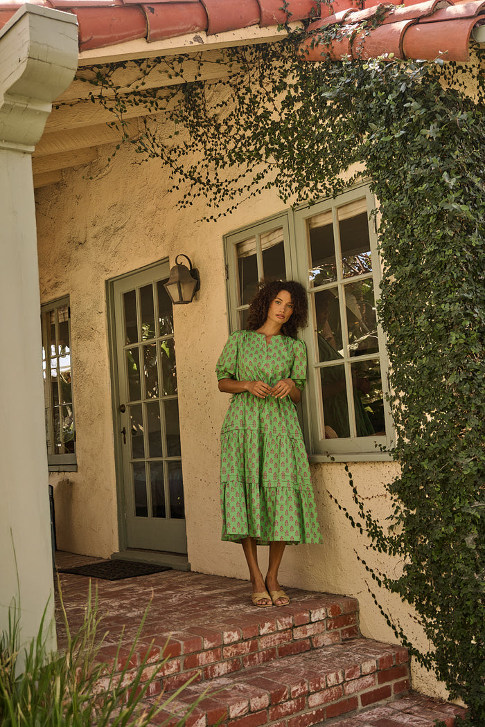 Darley Tiered Midi Dress Raidy Floral