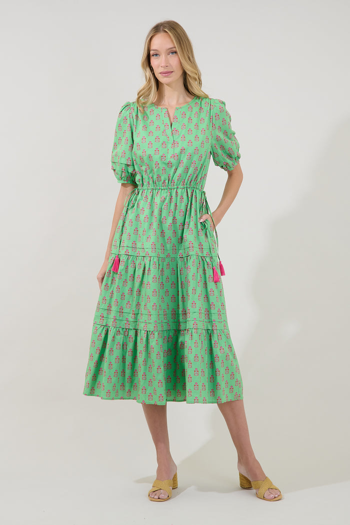 Darley Tiered Midi Dress Raidy Floral