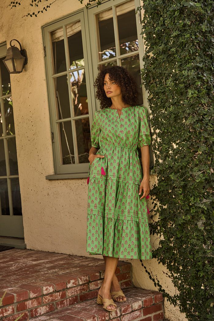 Darley Tiered Midi Dress Raidy Floral