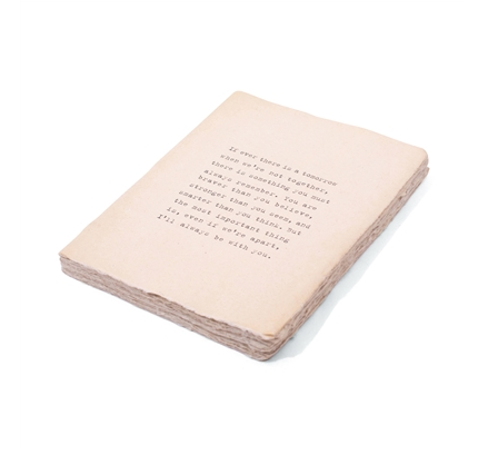 Deckled Edge Notebook - If There Is Ever A Tomorrow
