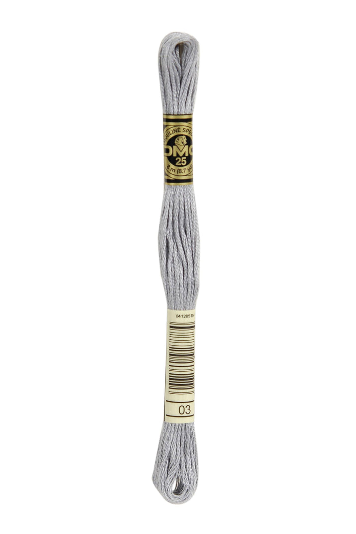 DMC: Moulin Spcial: Embroidery Thread shades of black and grey: 100% Cotton, 8m Fabric