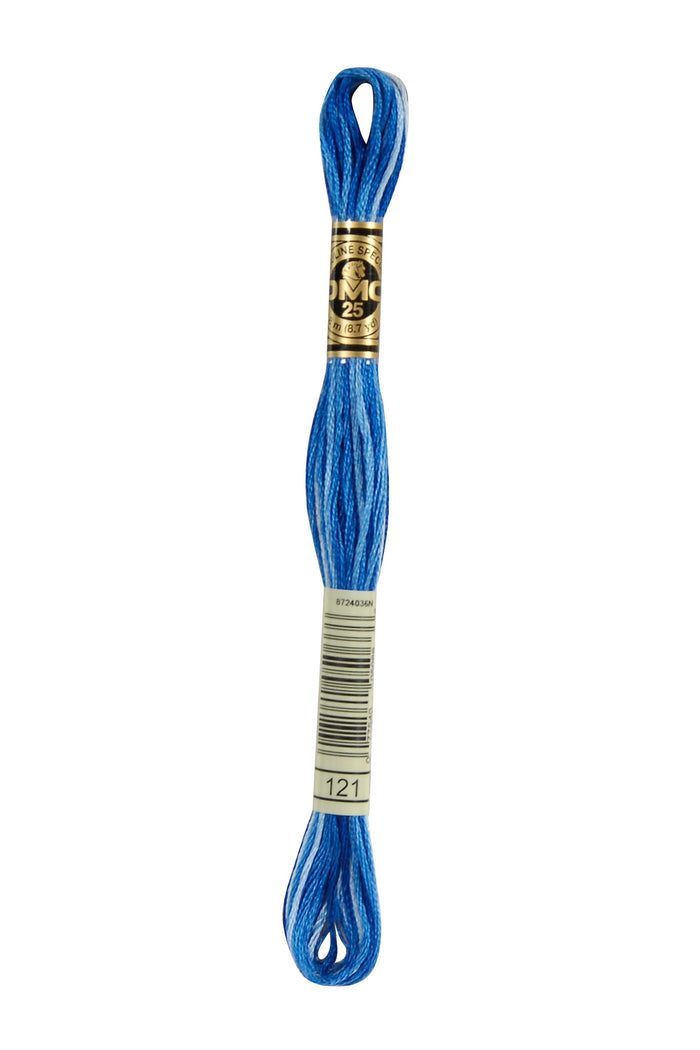 DMC: Moulin Spcial: Embroidery Thread: Shades of Blue: 100% Cotton, 8m