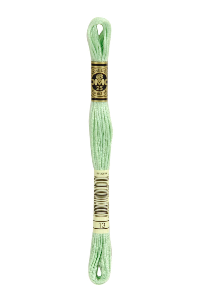 DMC: Moulin Spcial: Embroidery Thread shades of green: 100% Cotton, 8m
